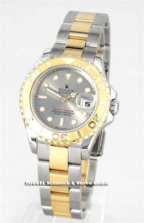 rolex yachtmaster lady aus stahl und gold|rolex yacht master 169623.